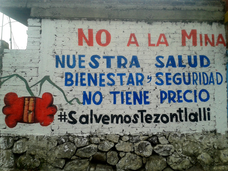 “Salvemos Tezontlalli”. Foto: Claudia Franco