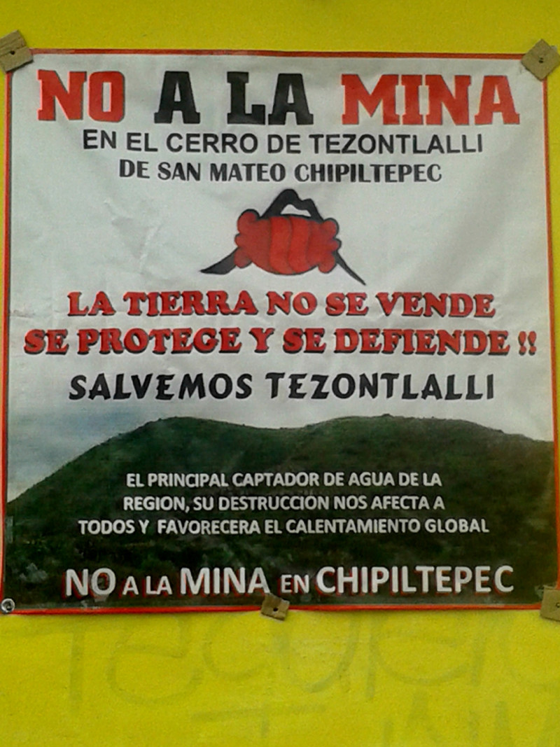 “Salvemos Tezontlalli”. Foto: Claudia Franco