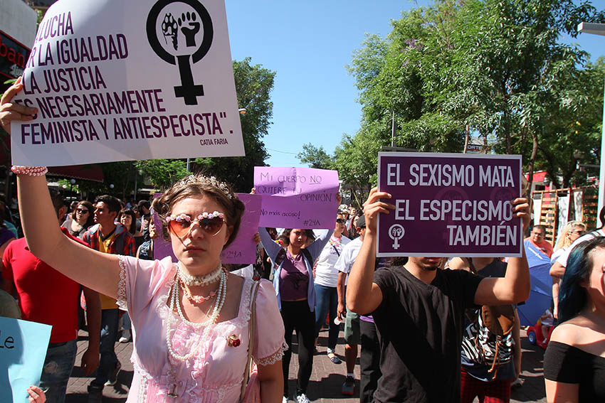Marcha en Guadalajara contra la violencia machista. Foto: RACCImágenes/Arturo Campos Cedillo.