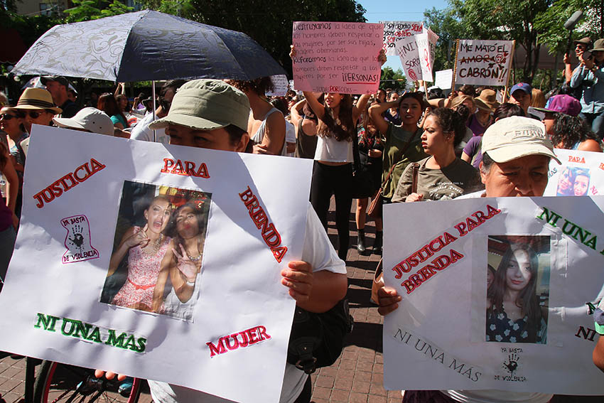 Marcha en Guadalajara contra la violencia machista. Foto: RACCImágenes/Arturo Campos Cedillo.