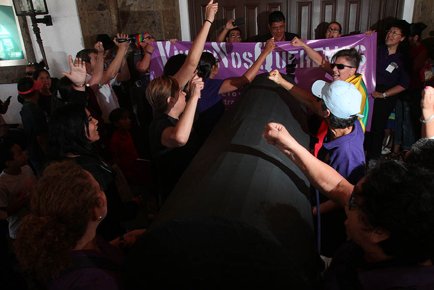 Marcha en Guadalajara contra la violencia machista. Foto: RACCImágenes/Arturo Campos Cedillo.