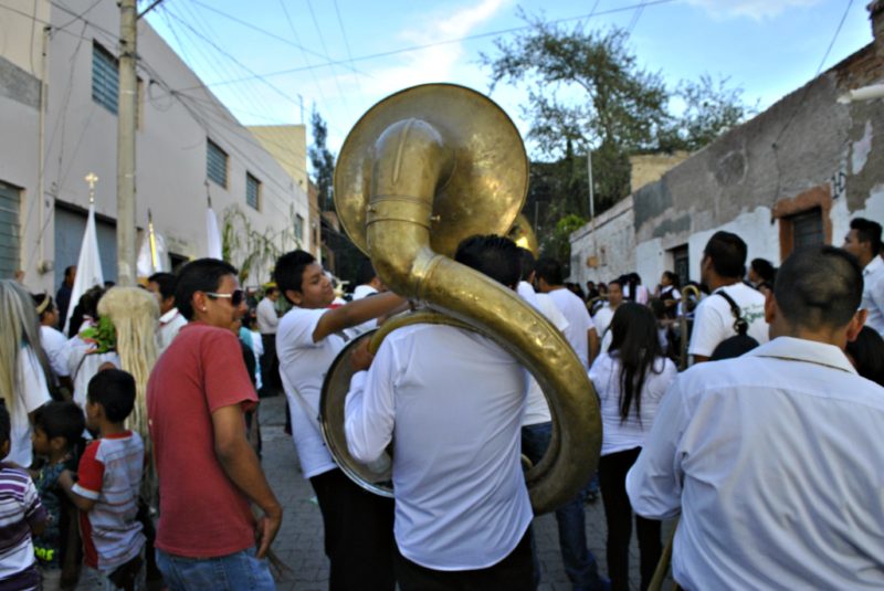 La banda amenizó el recorrido. Foto: Miriam Jiménez.
